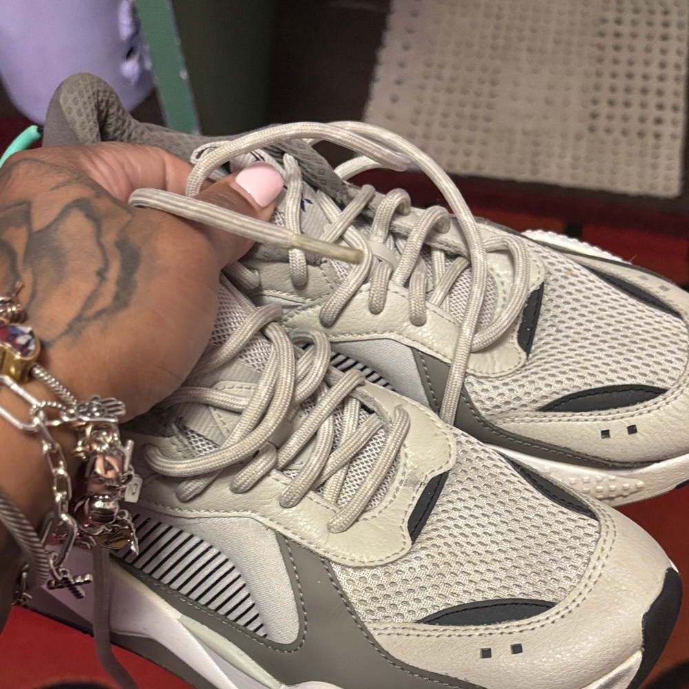 Puma Kids Sneakers in Gray and Black